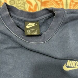 Nike sports fleece tech sweatshirt small navy